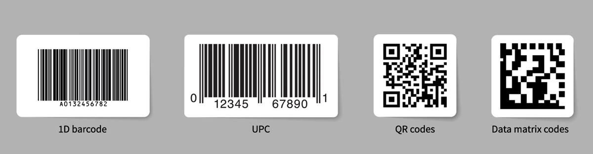 Verschillende soorten barcodes